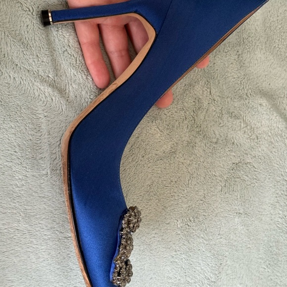 Manolo blahnik Hangisi blue size 38 - Picture 7 of 12